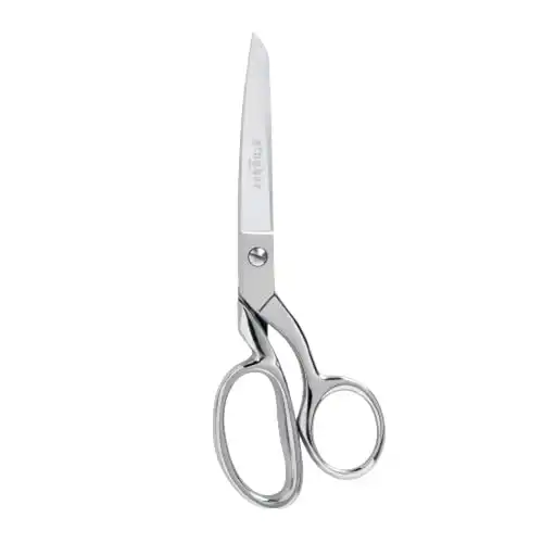 Gingher Dressmaker's Fabric Scissors, 8" Stainless Steel Shears, Sharp Knife Edge Steel Sewing Shears with Protective Sheath for Fabric Cutting and Tailoring