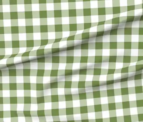 1" Checkered Gingham PolyPoplin Fabric by The Yard - 60 Inch Wide for Sewing, Quilting, Tablecloths, Curtains, Apparel, Crafting, DIY Projects